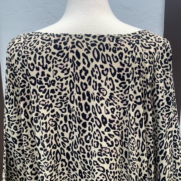 New Bohemian Leopard Kimono Duster Jacket Robe Swim Cover Up Wrap - Picture 13 of 17